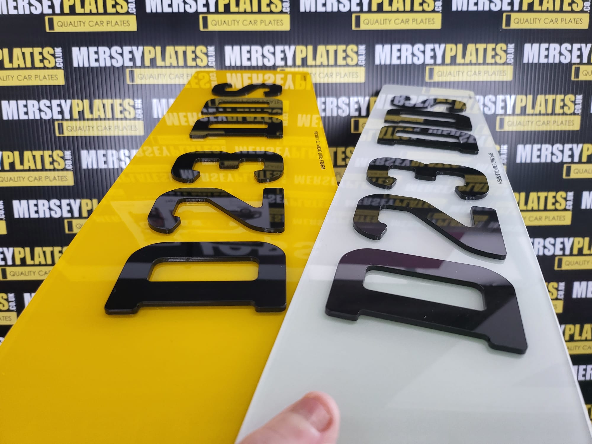 4D Acrylic Number Plates (3mm) - Image 2