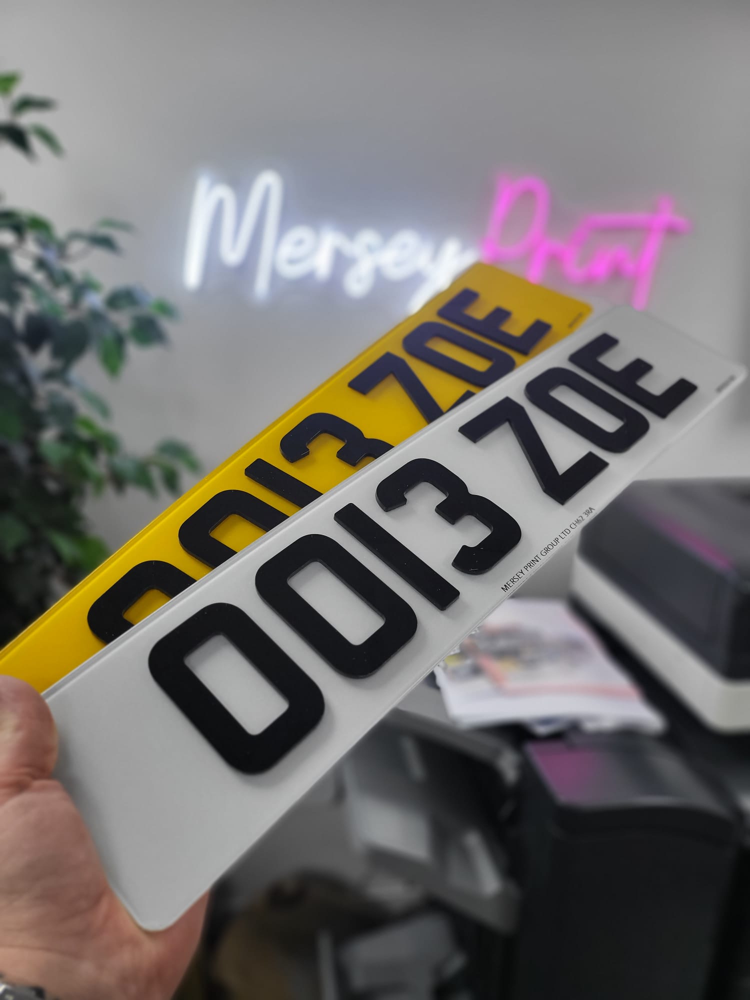 4D Acrylic Number Plates (3mm) - Image 3