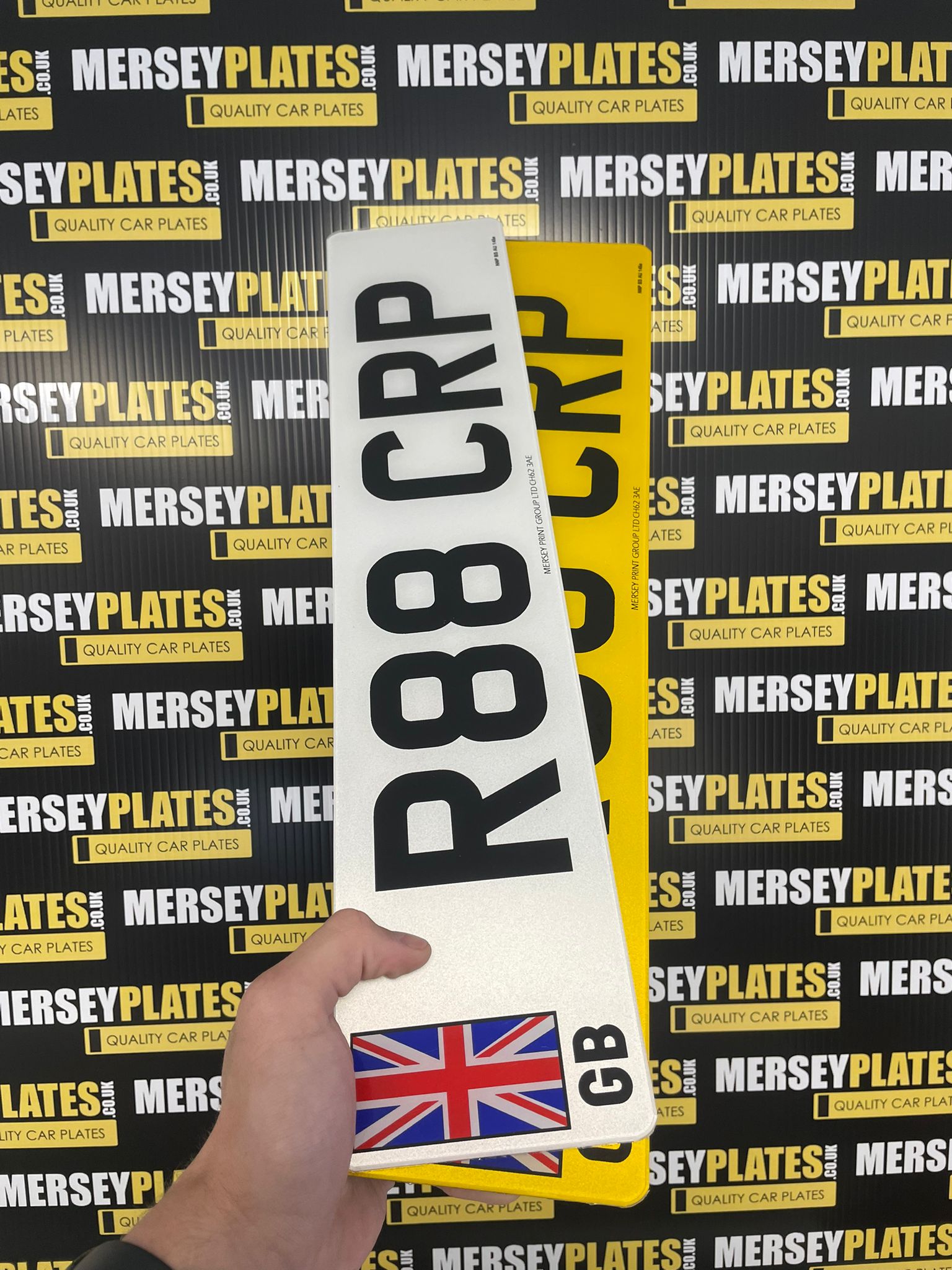 Standard size Plates with Printed Badges